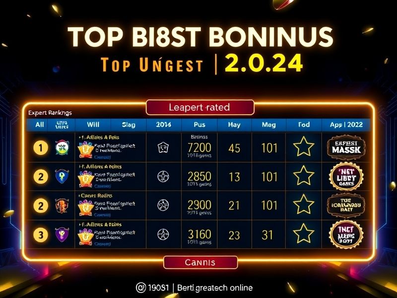 Discover the biggest bonus online casinos for 2024. Compare top welcome offers, no-deposit promotions, and expert-recommended platforms for maximizing your wins.